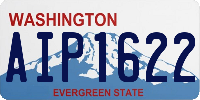 WA license plate AIP1622