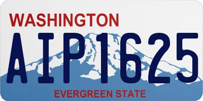 WA license plate AIP1625