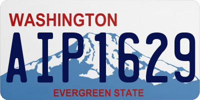 WA license plate AIP1629