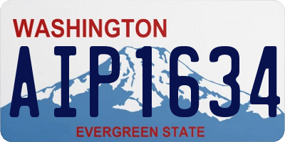 WA license plate AIP1634