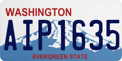 WA license plate AIP1635