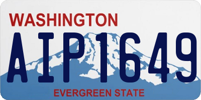 WA license plate AIP1649