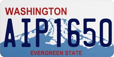 WA license plate AIP1650