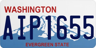 WA license plate AIP1655