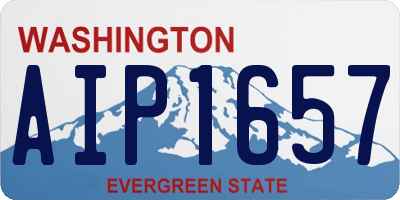 WA license plate AIP1657