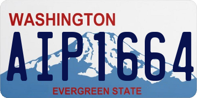 WA license plate AIP1664
