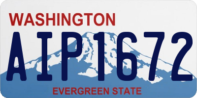 WA license plate AIP1672