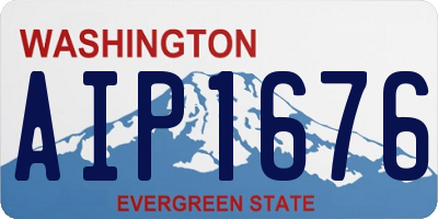 WA license plate AIP1676