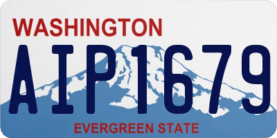 WA license plate AIP1679