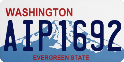 WA license plate AIP1692
