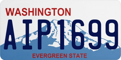 WA license plate AIP1699