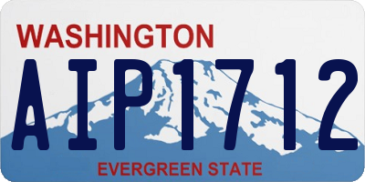 WA license plate AIP1712