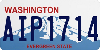 WA license plate AIP1714