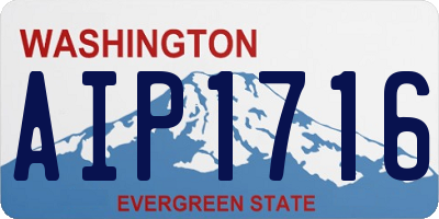 WA license plate AIP1716