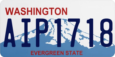 WA license plate AIP1718