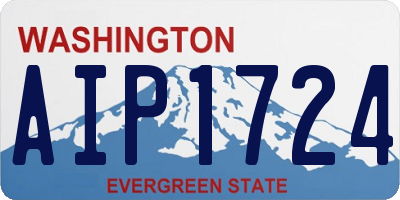 WA license plate AIP1724