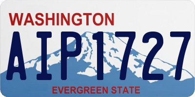 WA license plate AIP1727