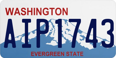 WA license plate AIP1743
