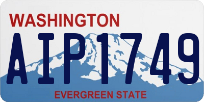 WA license plate AIP1749