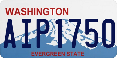 WA license plate AIP1750
