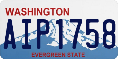 WA license plate AIP1758