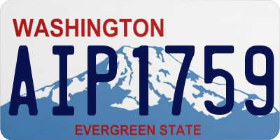WA license plate AIP1759