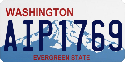 WA license plate AIP1769