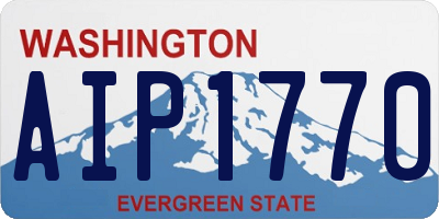 WA license plate AIP1770