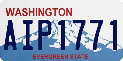 WA license plate AIP1771