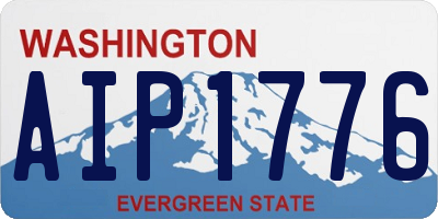 WA license plate AIP1776