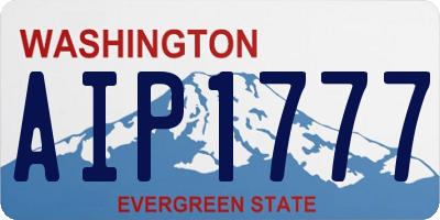 WA license plate AIP1777