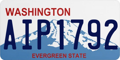 WA license plate AIP1792