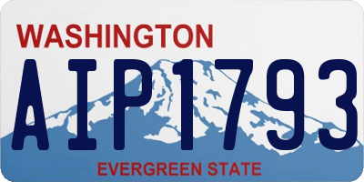 WA license plate AIP1793