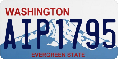 WA license plate AIP1795