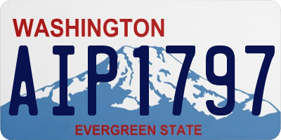 WA license plate AIP1797