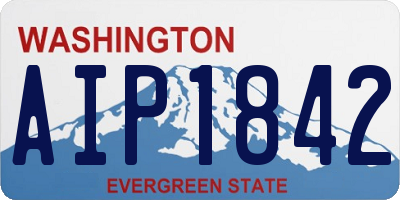 WA license plate AIP1842