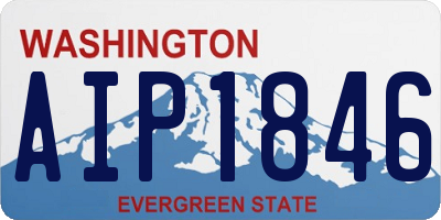 WA license plate AIP1846