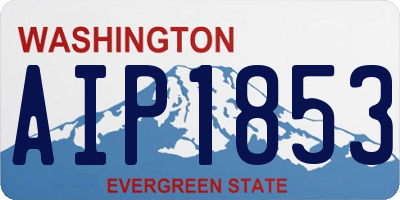 WA license plate AIP1853