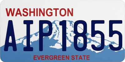 WA license plate AIP1855