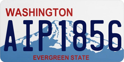 WA license plate AIP1856