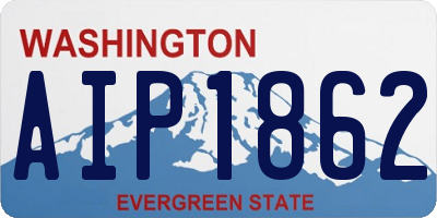 WA license plate AIP1862