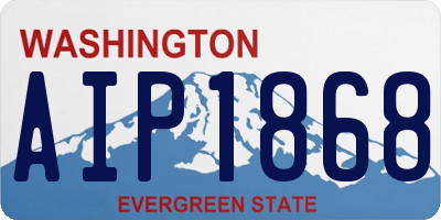 WA license plate AIP1868
