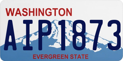 WA license plate AIP1873
