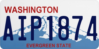 WA license plate AIP1874