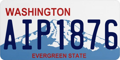 WA license plate AIP1876