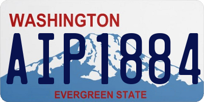 WA license plate AIP1884