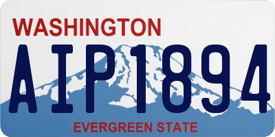 WA license plate AIP1894