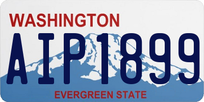 WA license plate AIP1899