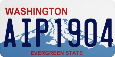 WA license plate AIP1904