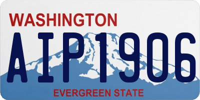 WA license plate AIP1906